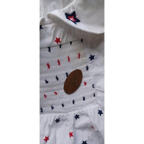 Baby Crew USA Child's  Dress Size 4T Red White Blue July 4th - Picture 5 of 7